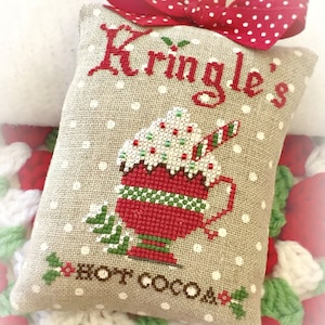 Kringle&#39;s Hot Cocoa Christmas Cross Stitch PDF Digital Pattern