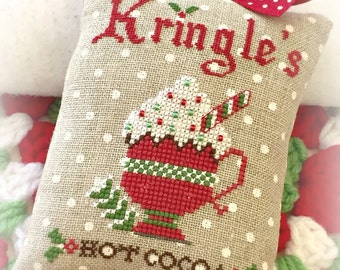 Kringle's Hot Cocoa Christmas Cross Stitch PDF Digital Pattern