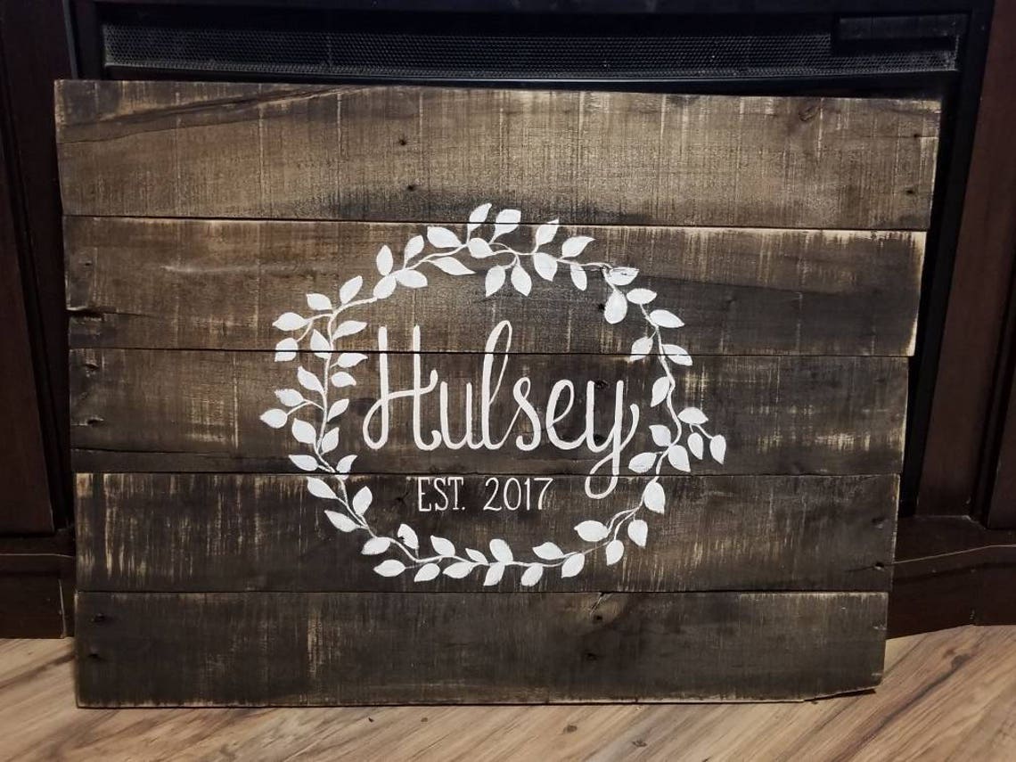 Custom Family Name wedding reception decor and bridal shower Etsy