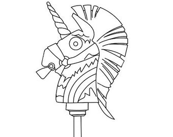 battle royale rainbow unicorn pickaxe cosplay pattern - chest fortnite drawing