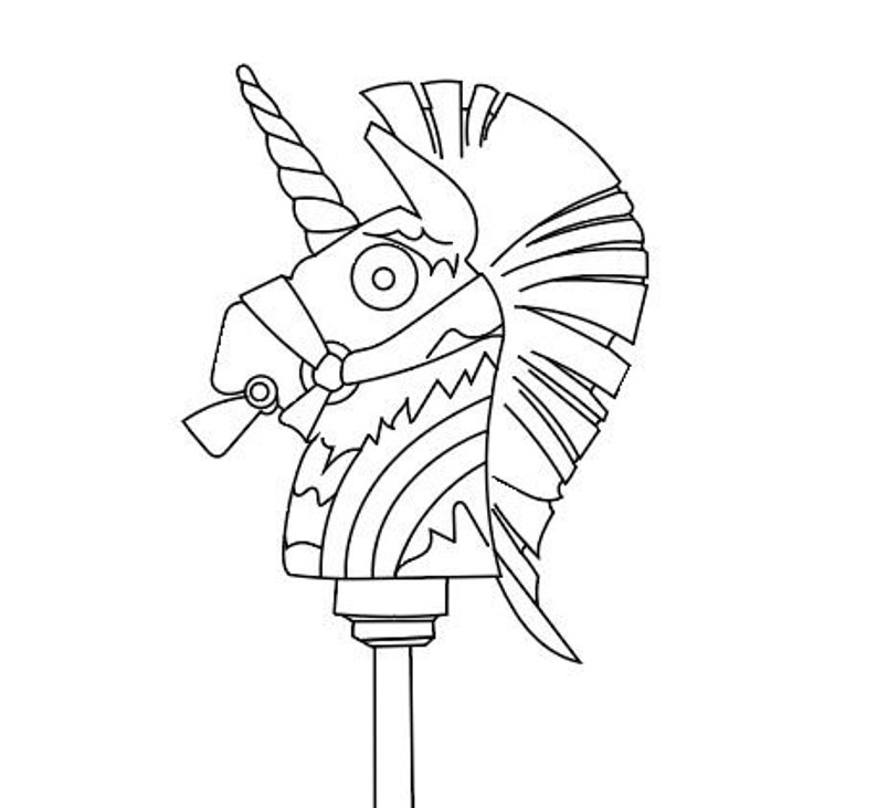 Battle Royale Rainbow Unicorn Pickaxe Cosplay Pattern Etsy - image 0