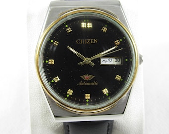 Vintage CITIZEN 21 JEWELS Automatic Day Date Japan Made Watch