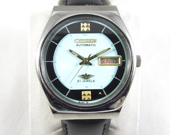 vintage an・an no.21 Original CITIZEN 21 JEWELS Day-date Automatic Japan Made Wrist
