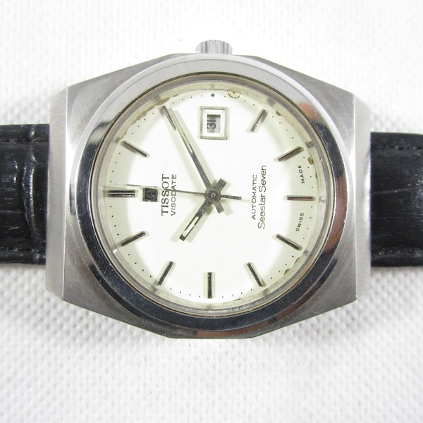 Vintage TISSOT SEASTAR SEVEN Automatic date good working condition Swiss Made Watch #@B