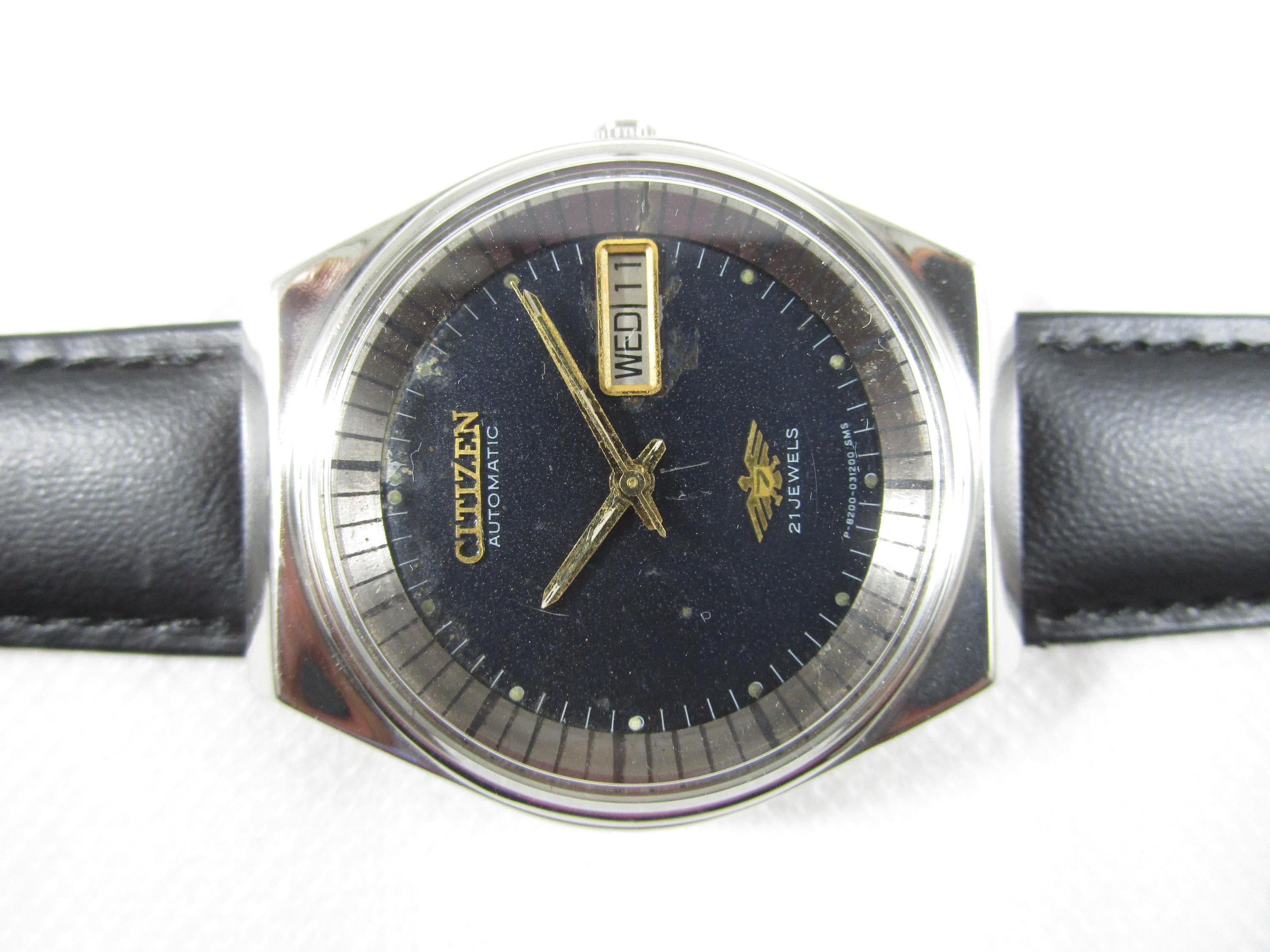 Vintage CITIZEN 21 Jewels Automatic Day Date Japan Made Watch