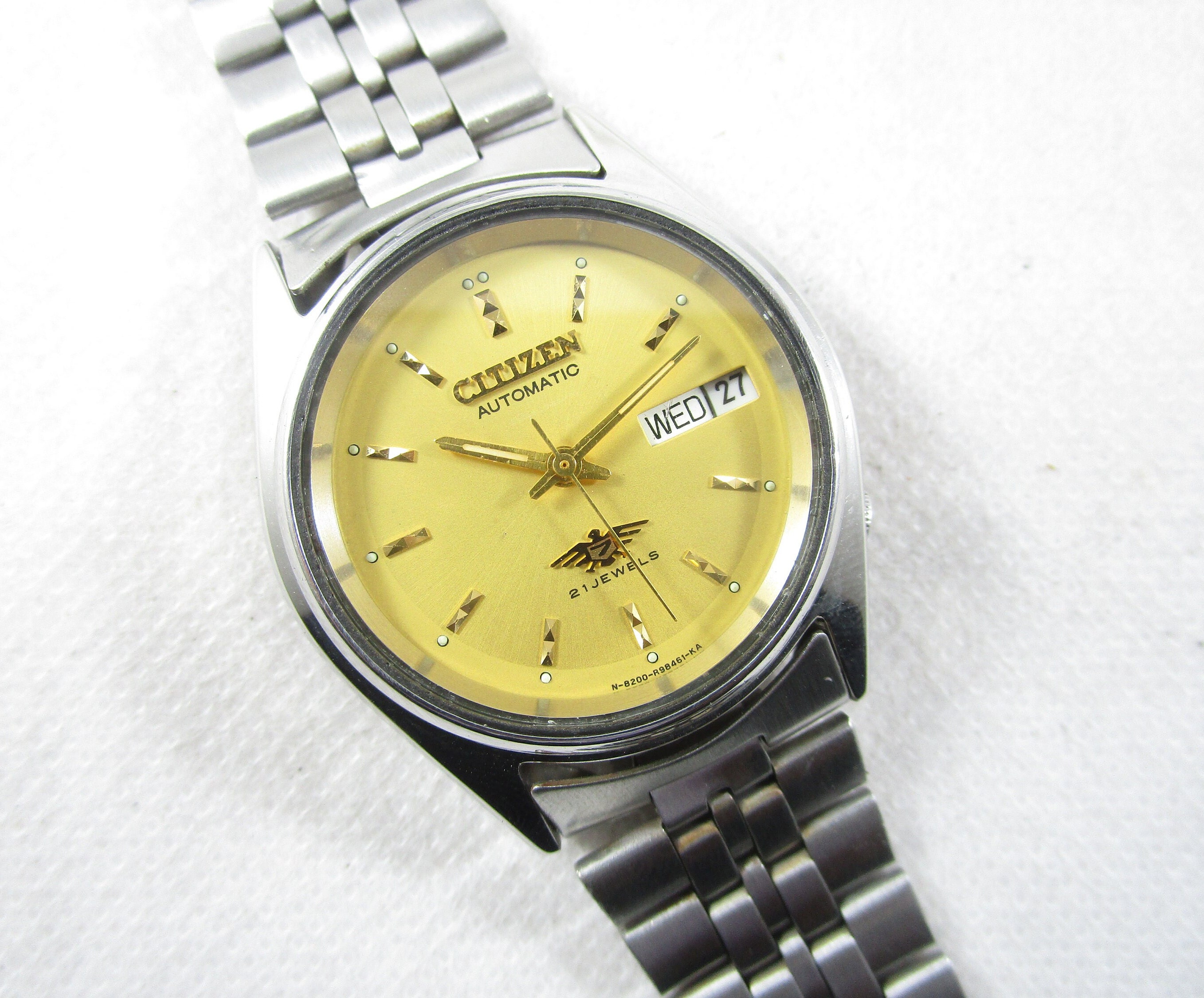Buy Vintage CITIZEN 21 Jewels Automatic Day Date Japanese Wrist Gent s Vintage Watch B650 Online in India Etsy