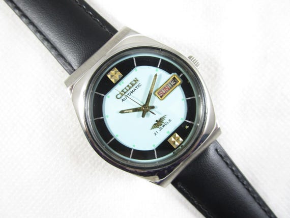 Vintage CITIZEN 21 Jewels Automatic Day Date Japan Made Watch# C738 View 6