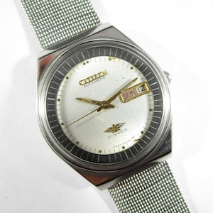 Original CITIZEN 21 JEWELS Day-Date Automatic Japan Made Wrist Vintage Watch# X665
