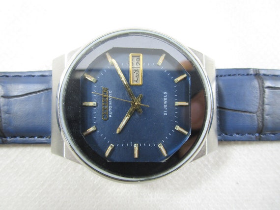 Vintage CITIZEN 21 Jewels Automatic Day Date Japan Made Watch