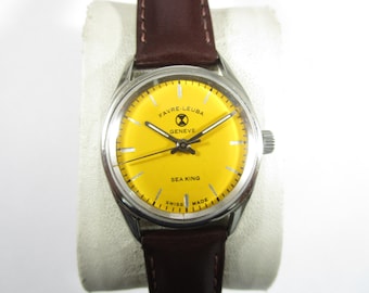 Original FAVRE-LEUBA Genève Sea King Hand-winding Swiss Made Pre