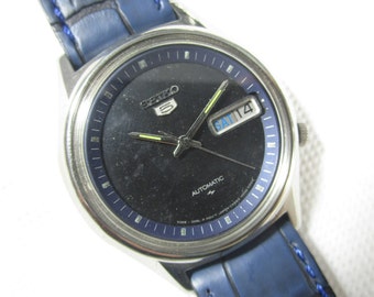 Orologio vintage da uomo originale SEIKO con 5 giorni automatici e data, n. Z10