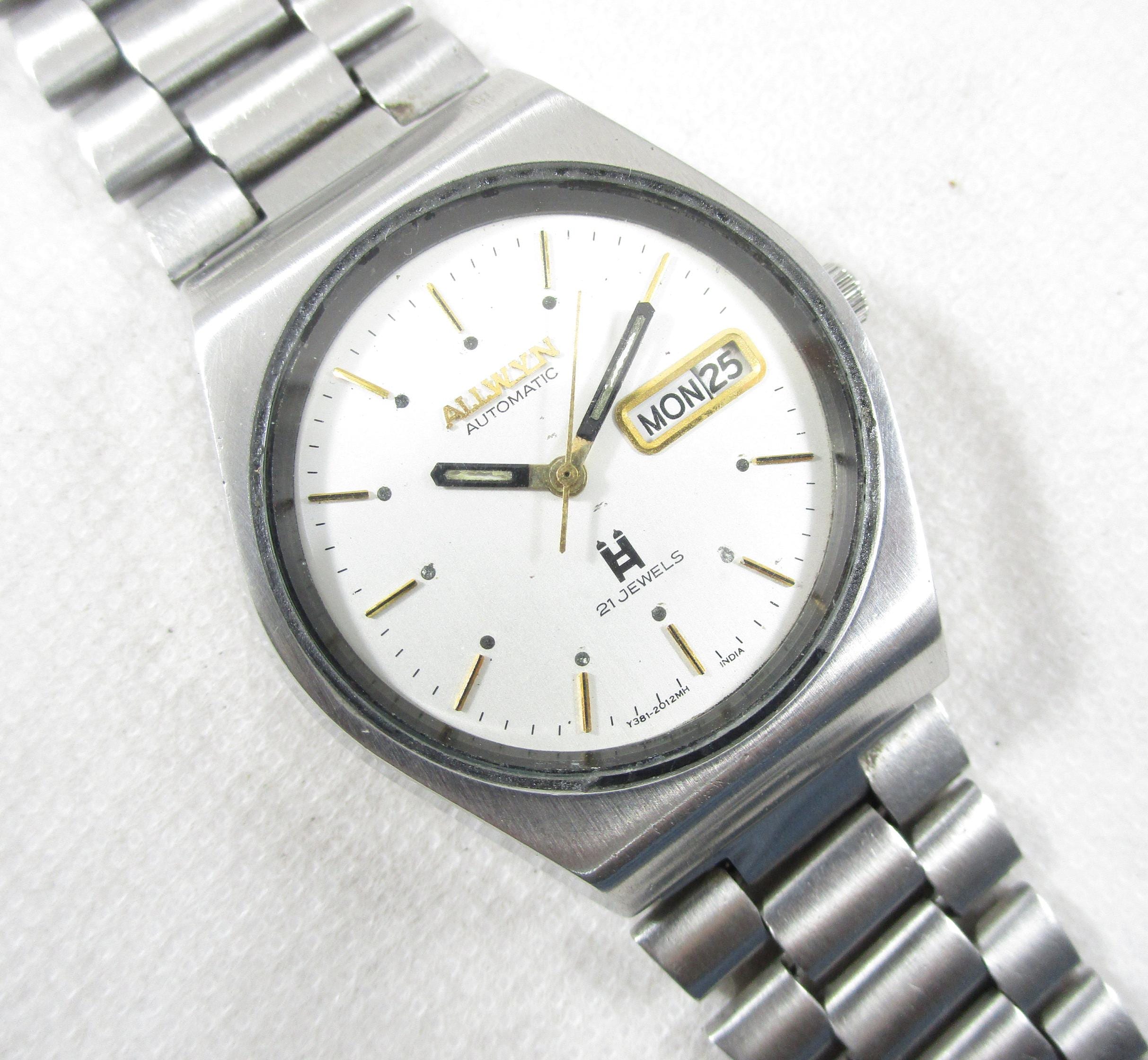 Original ALLWYN 21 Jewels Automatic Day-date Japanese Wrist Gent's