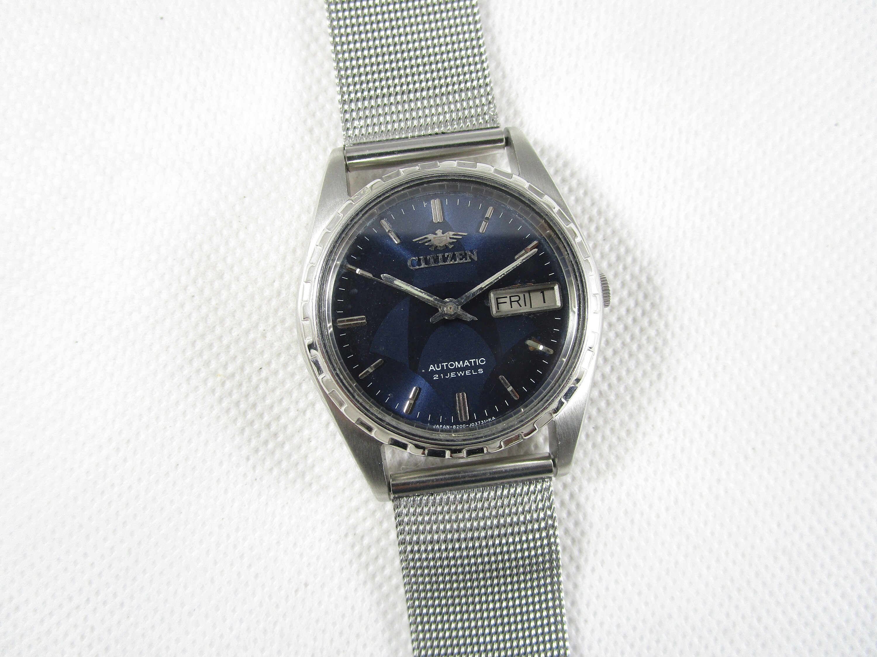 vintage an・an no.21 Original CITIZEN 21 JEWELS Day-date Automatic Japan Made Wrist