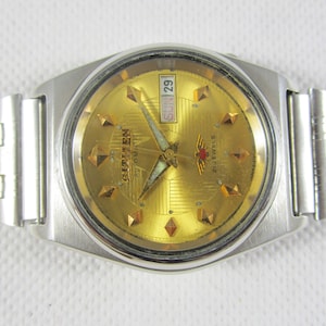 Original CITIZEN 21 JEWELS Day-Date Automatic Japan Made Wrist Vintage Watch# Z381