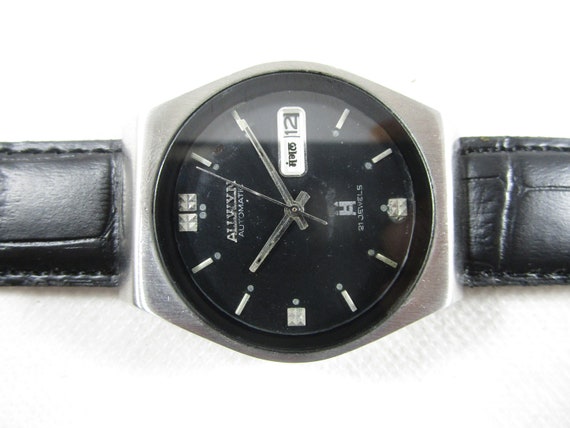 Original ALLWYN 21 Jewels Automatic DAY DATE Japanese Wrist Gent s Vintage Watch B574 Etsy