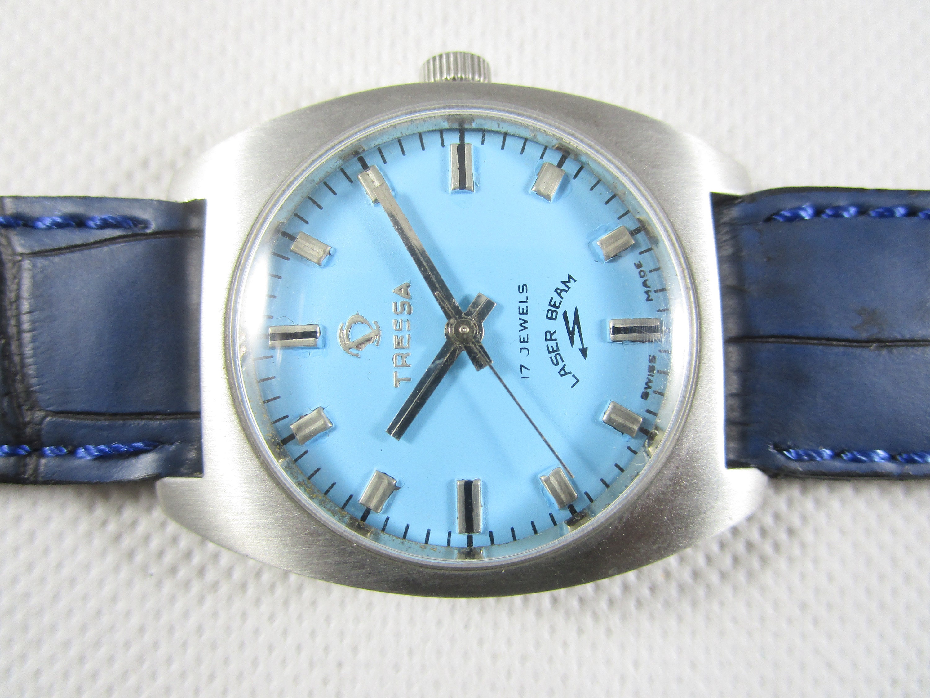 Original Vintage TRESSA Laser Beam 17 Jewels AUTOMATIC Swiss Men's