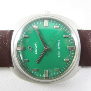 ENICAR STAR JEWELS Swiss Made Winding Vintage Watch #B103