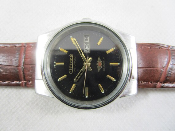 Vintage CITIZEN 21 Jewels Automatic Day Date Japan Made