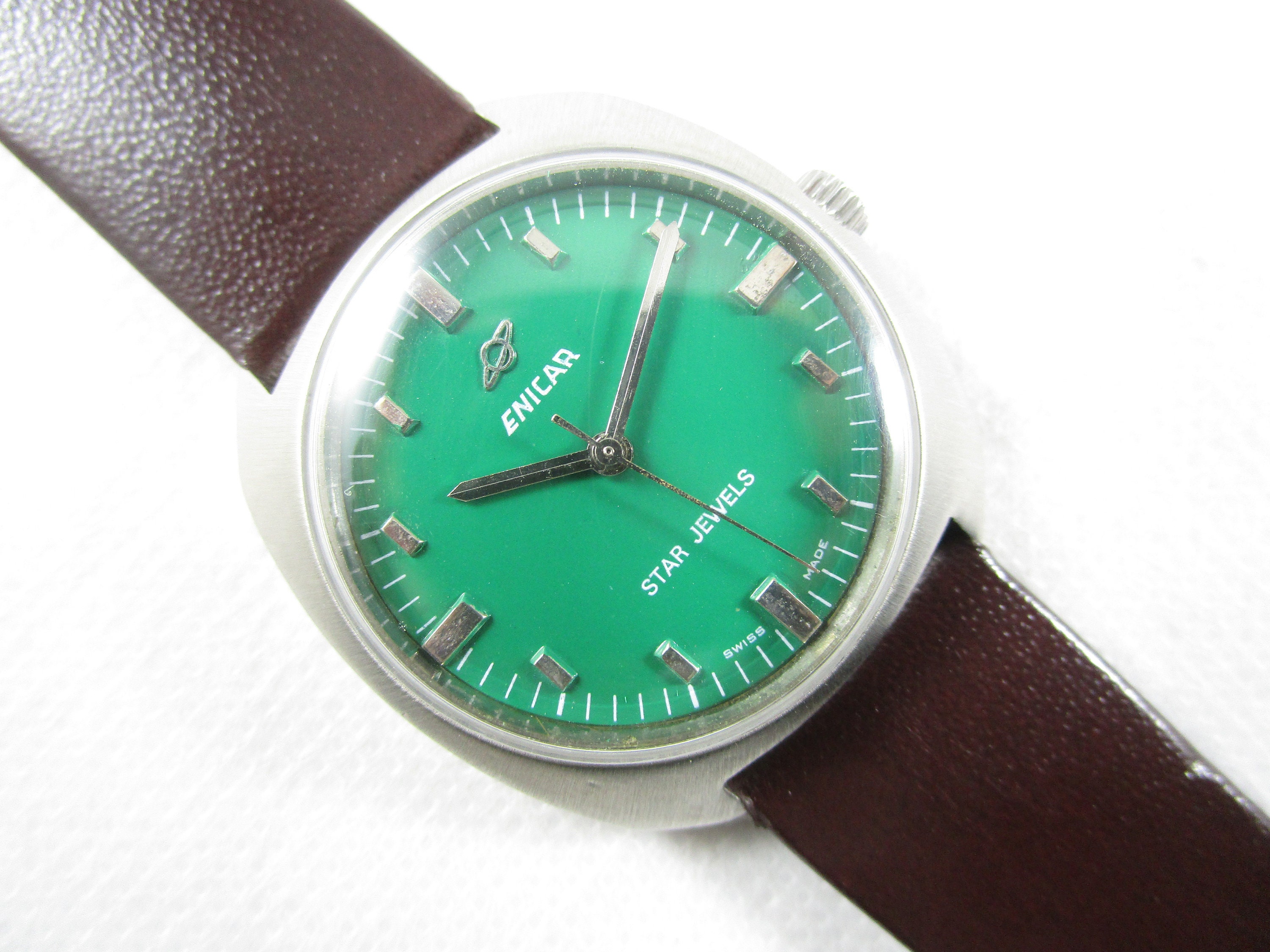 ENICAR STAR JEWELS Swiss Made Winding Vintage Watch #B103 - Etsy