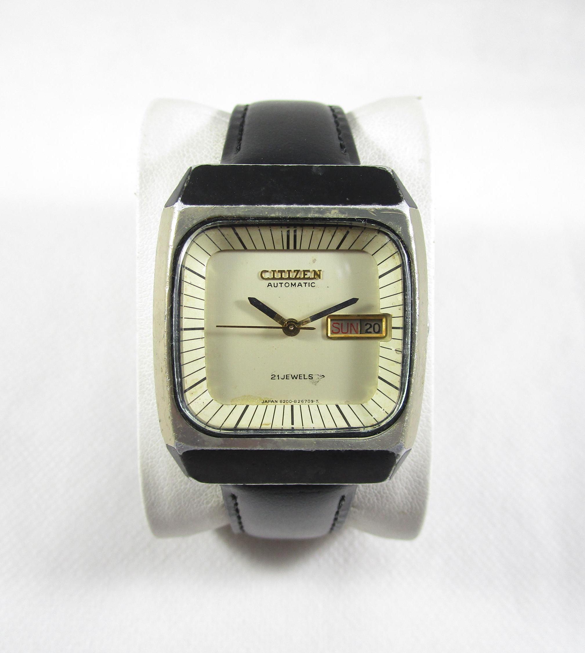 Vintage CITIZEN 21 JEWELS Automatic Day Date Japan Made Watch