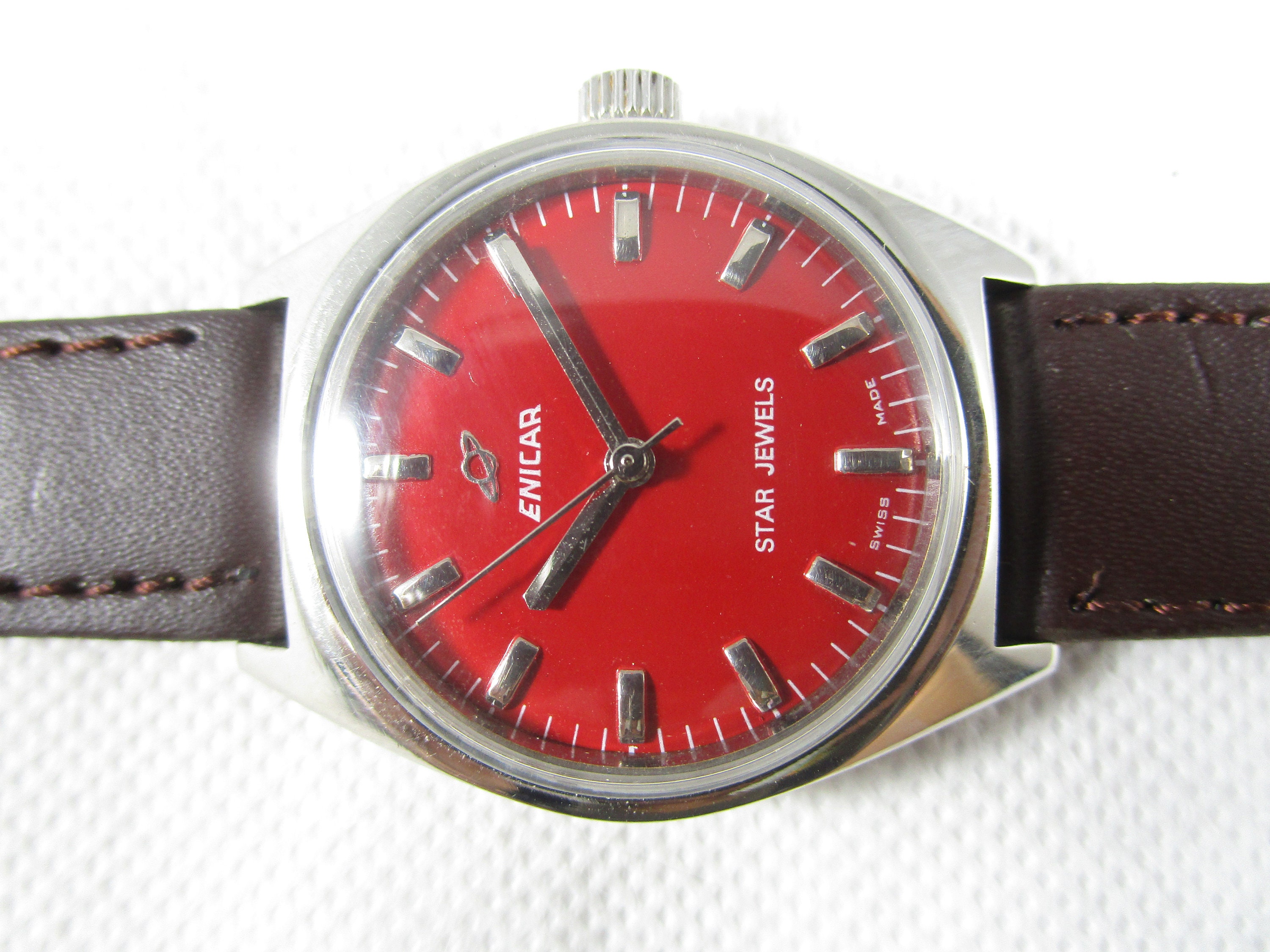 ENICAR STAR JEWELS Swiss Made Winding Vintage Watch #Z343 - Etsy
