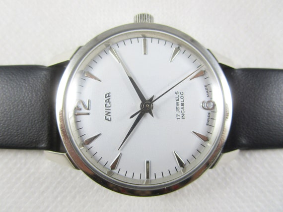 ENICAR Incabloc 17 JEWELS Swiss Made Winding Vintage Watch #B102
