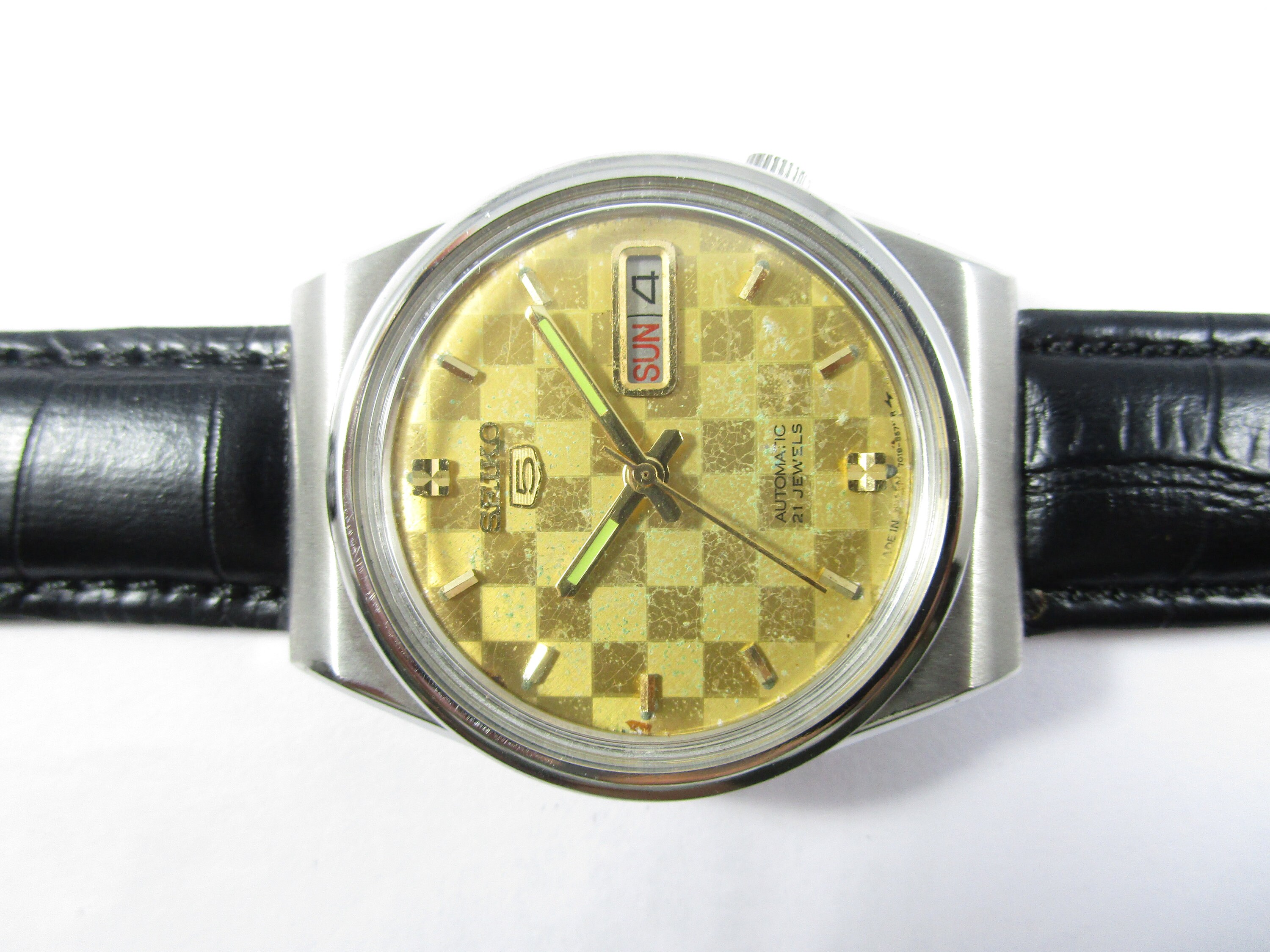 Original 100% Authentic VINTAGE SEIKO 5 Day-date Automatic