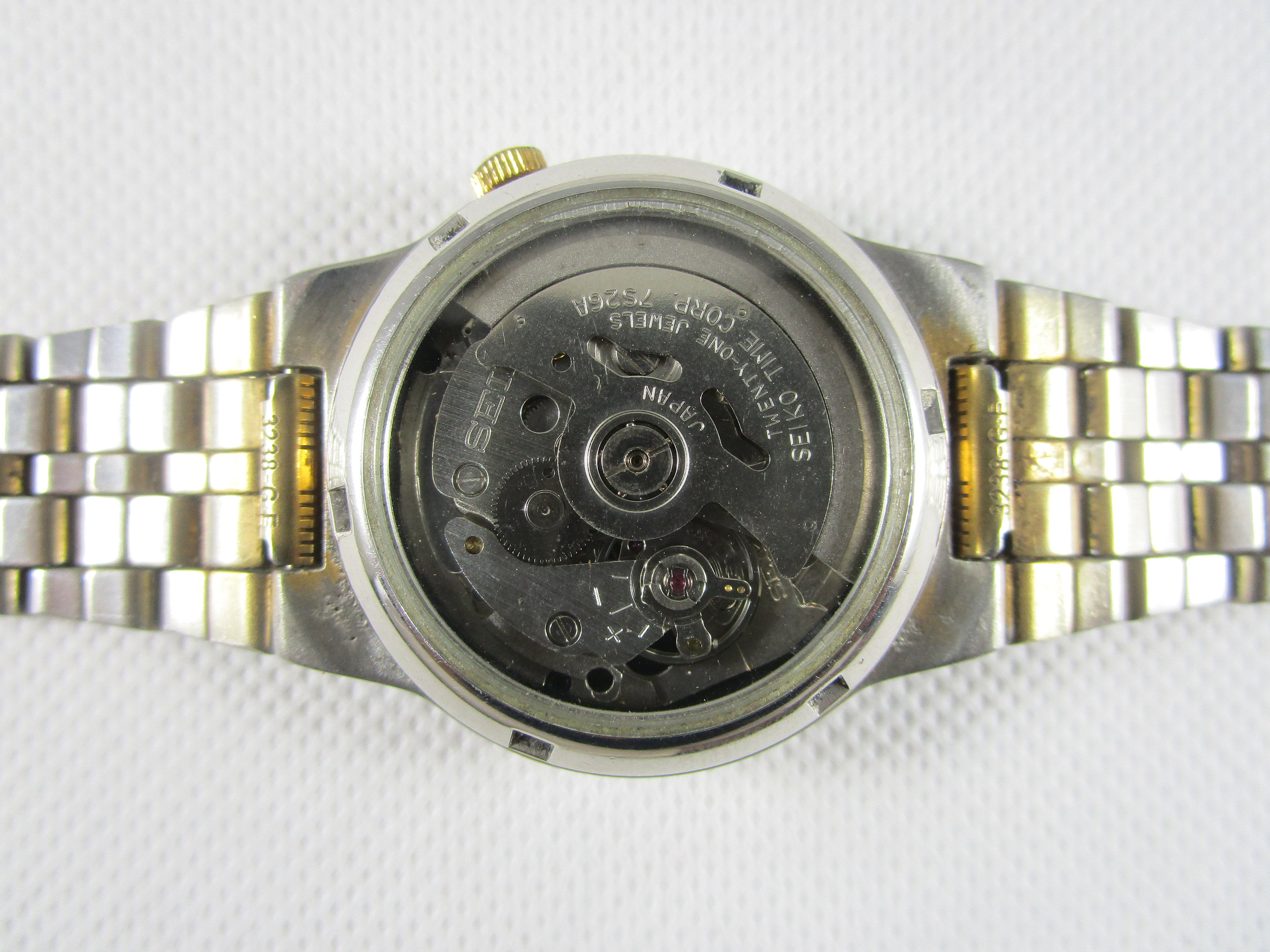 Original VINTAGE SEIKO 5 21 Jewels Day Date Automatic Japan Made