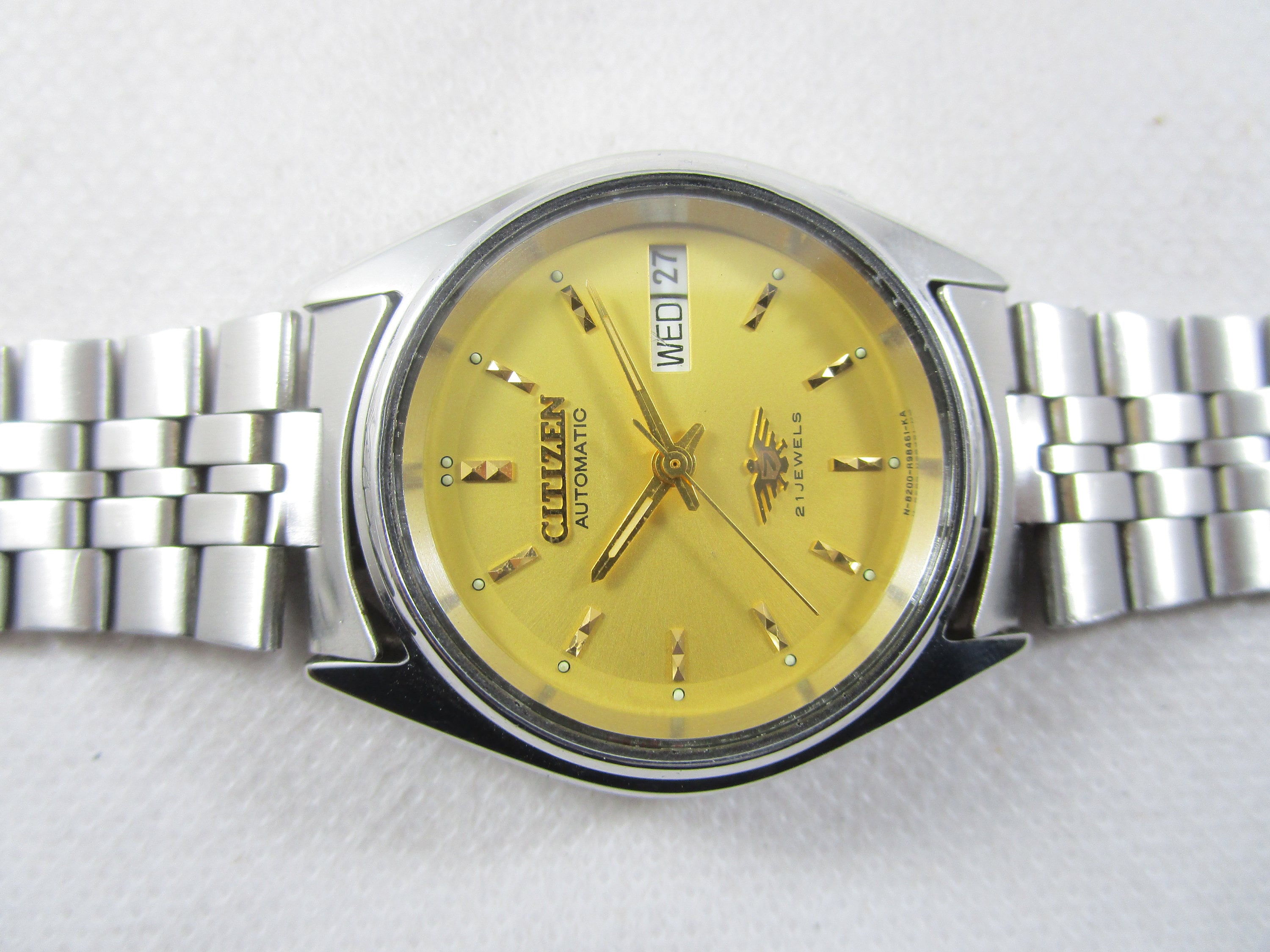 レトロ⭕昭和63年購入 ⭕ セジュール・クリング⭕CITIZEN Vintage CITIZEN 21 Jewels Automatic Day Date Japanese Wrist Gent's