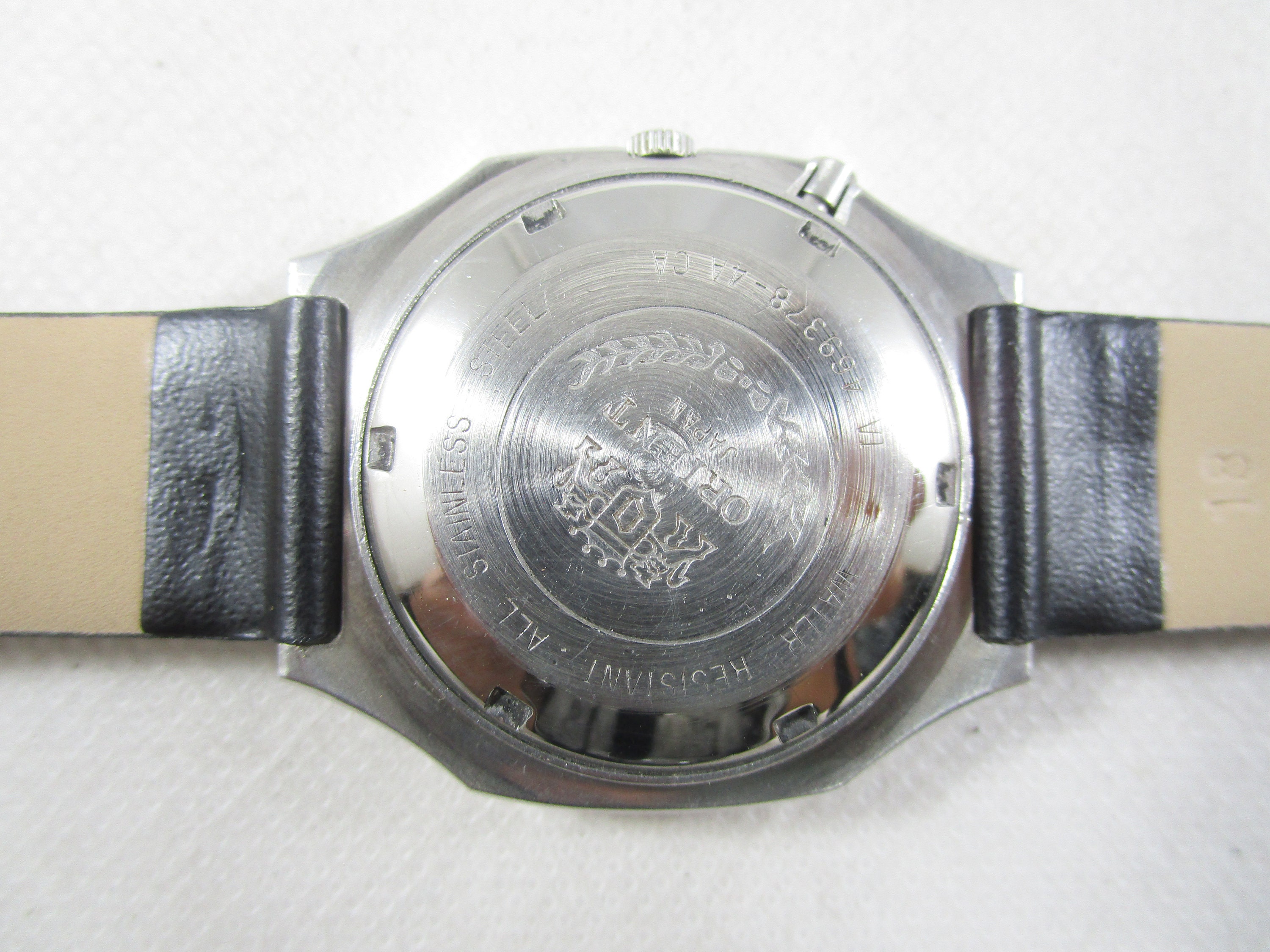 Vintage ORIENT Crystal 25 Jewels Automatic DAY-DATE Swiss