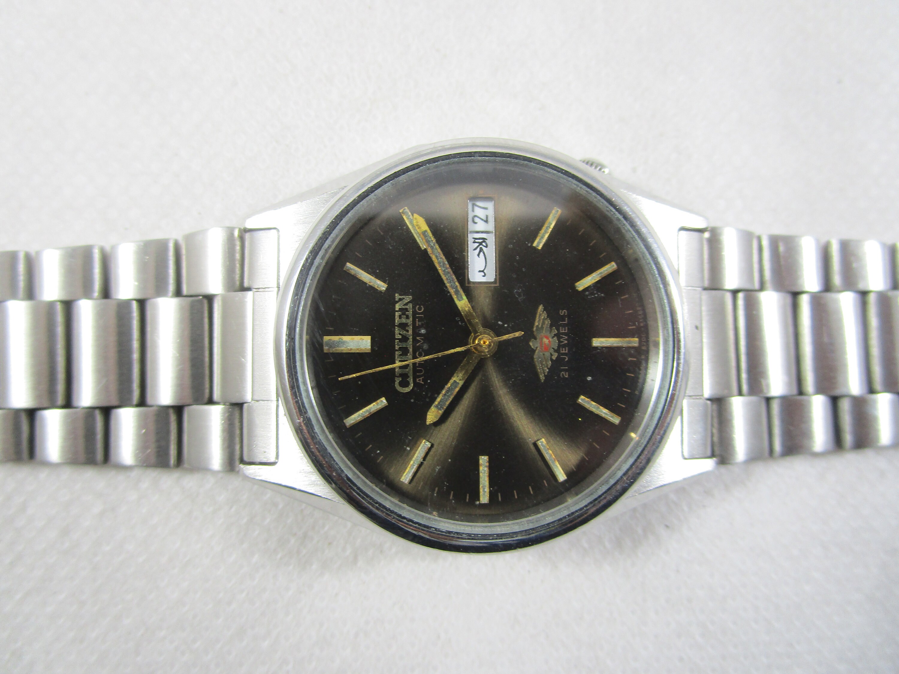 Vintage CITIZEN 21 Jewels Automatic Day Date Japanese Wrist Gent's