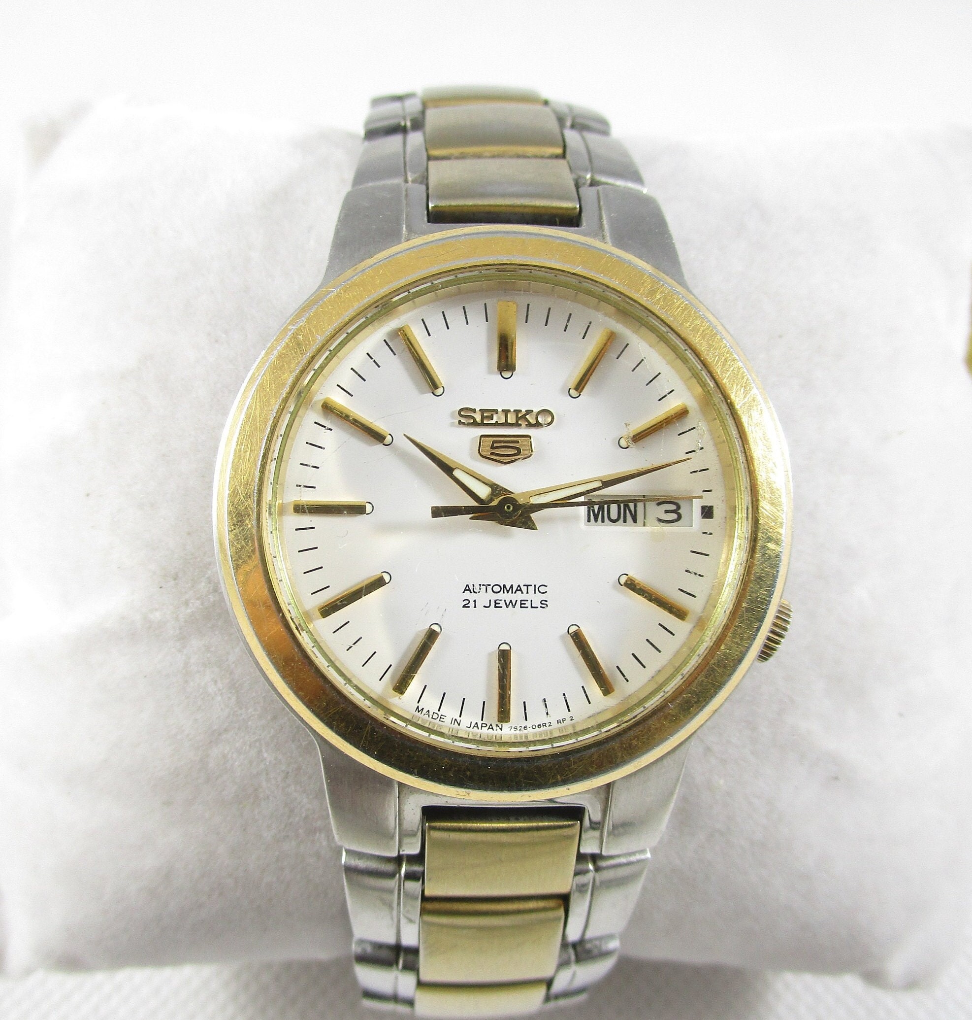 ORIGINAL SEIKO 5 Automatic 21 Jewels Day Date Japanese Wrist 