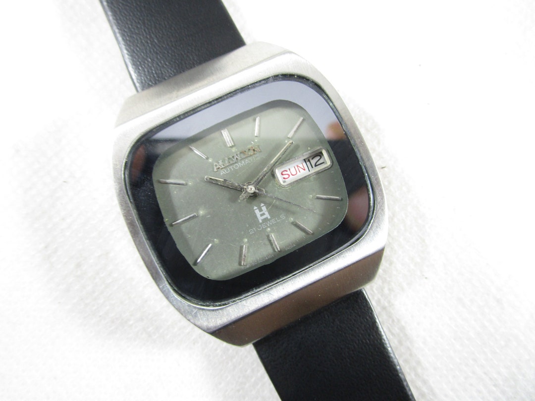 Original ALLWYN 21 Jewels Automatic DAY DATE Japanese Wrist Gent's