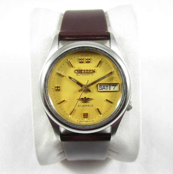 20s 30s JUST RITE オールインワン チンスト ヴィンテージ 古着 Vintage CITIZEN 21 Jewels Automatic Day Date Japan Made Watch