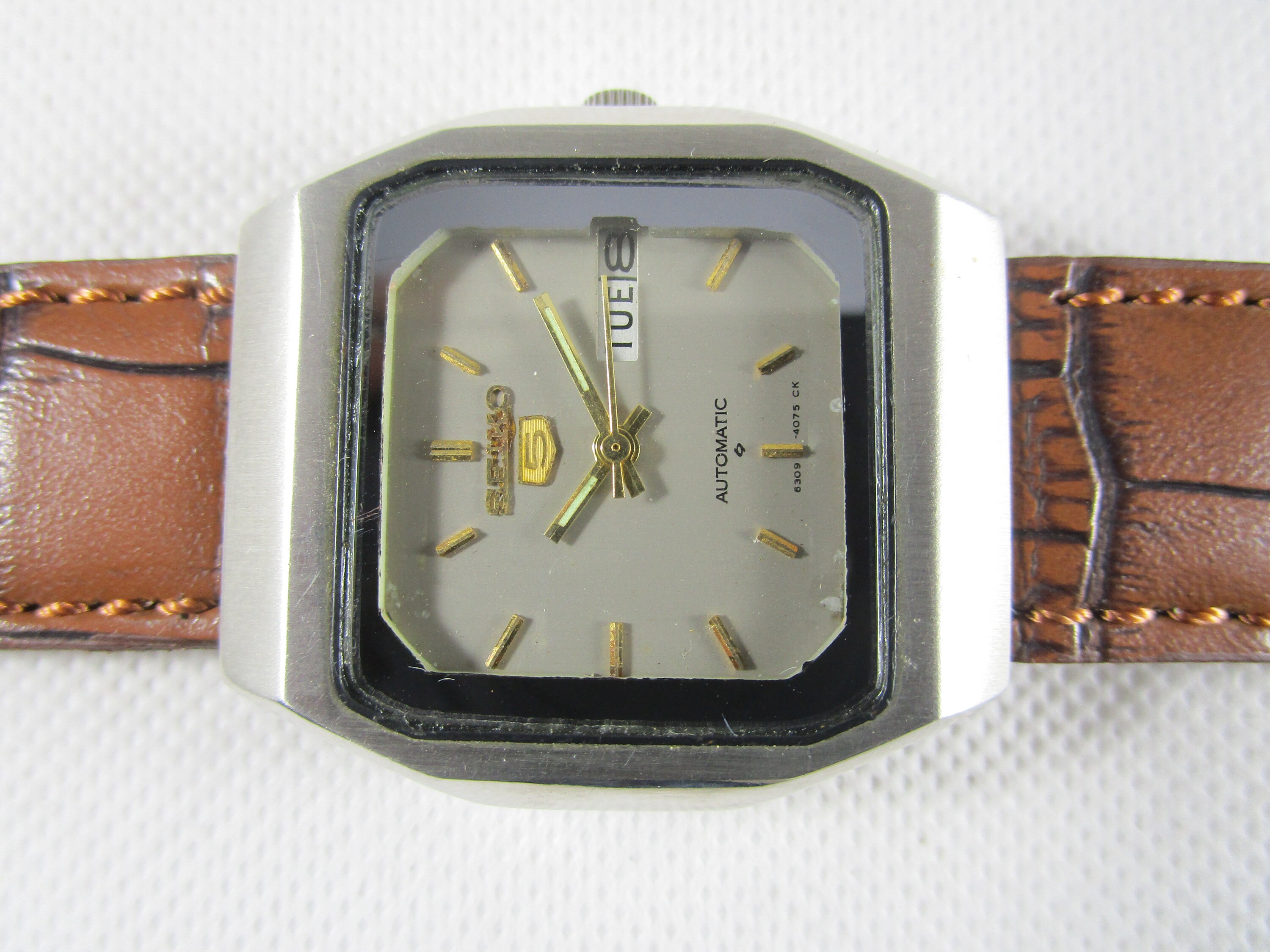 Seiko 5 day date automatic sale