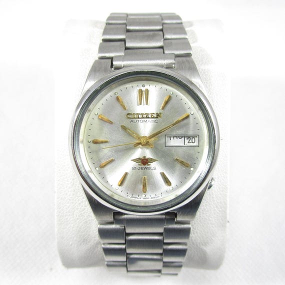 Vintage CITIZEN 21 Jewels Automatic Day Date Japanese Wrist Gent's