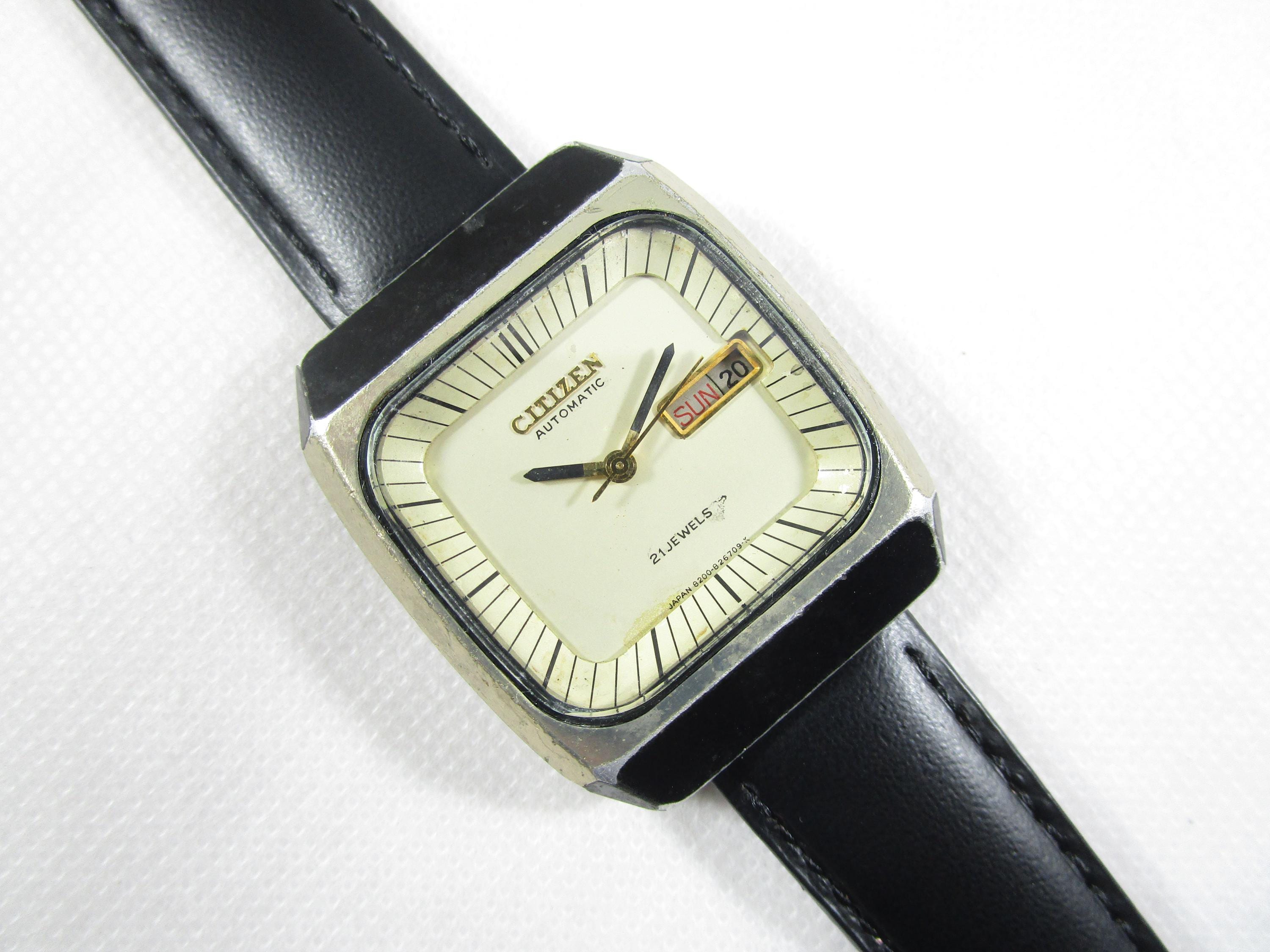 Vintage CITIZEN 21 JEWELS Automatic Day Date Japan Made Watch