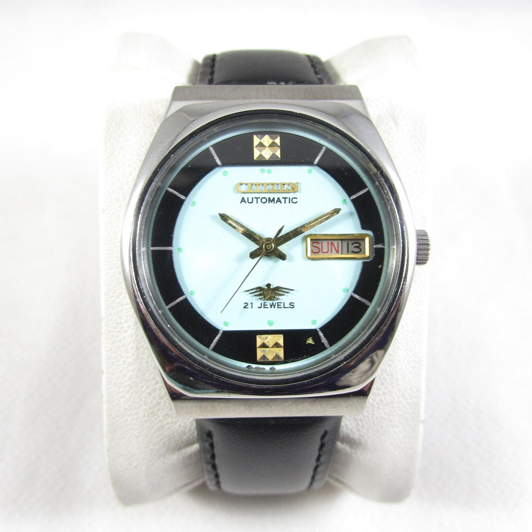 Vintage CITIZEN 21 Jewels Automatic Day Date Japan Made Watch