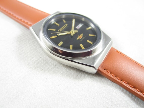 Vintage CITIZEN 21 Jewels Automatic Day-date Steel Case Japan Made