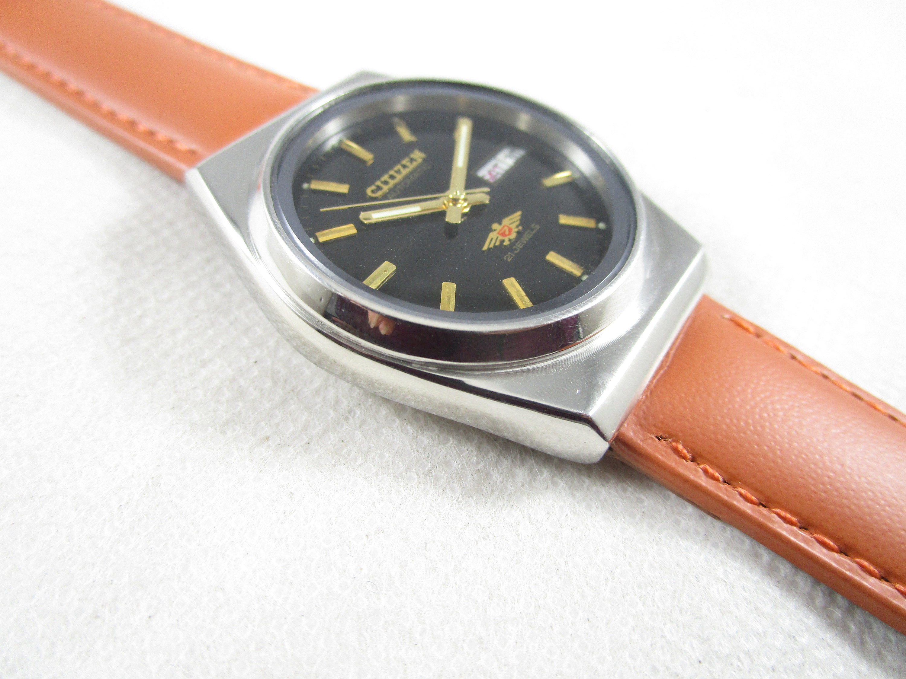 Vintage CITIZEN 21 Jewels Automatic Day-date Steel Case Japan Made