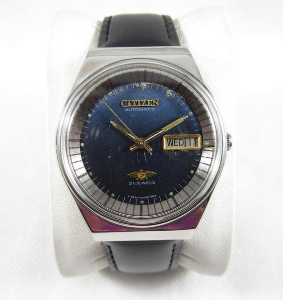 Vintage CITIZEN 21 Jewels Automatic Day Date Japan Made Watch