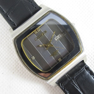 Stock Clearance Original Vintage CITIZEN 21 Jewels  Automatic Day-Date Steel Case Japan Made Watch# X866