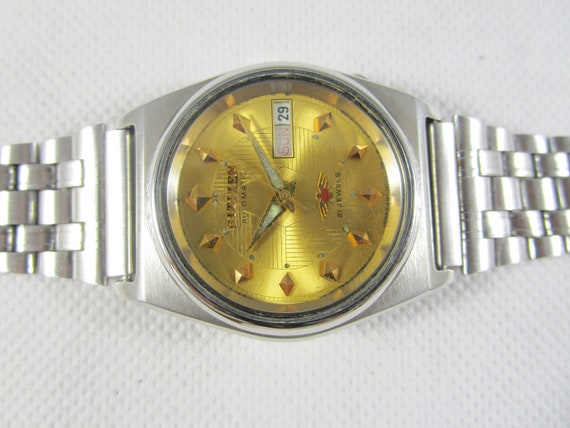 Original CITIZEN 21 JEWELS Day-date Automatic Japan Made Wrist