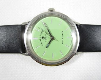 FAVRE-LEUBA ビンテージモデル　純正ケース　グリーン Original 100% Vintage FAVRE LEUBA GENEVE Twin Power Winding Swiss