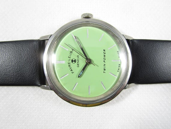 Original 100% Vintage FAVRE LEUBA GENEVE Twin Power Winding Swiss