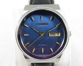 Vintage CITIZEN 21 Jewels Automatic Day Date Japan Made Watch