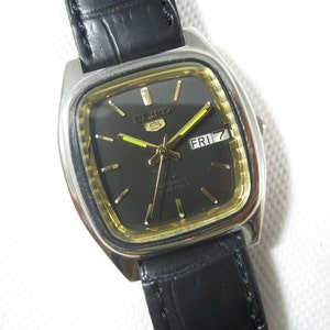Orologio da polso automatico originale giapponese autentico VINTAGE SEIKO con 5 giorni di data n. Z3