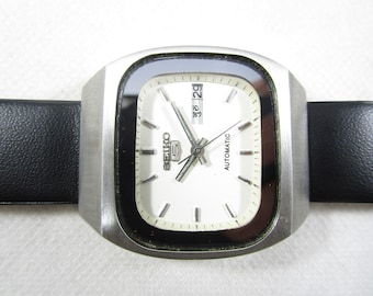 Vintage Seiko 5 Automatic Movement No.6309-5450 Green Dial