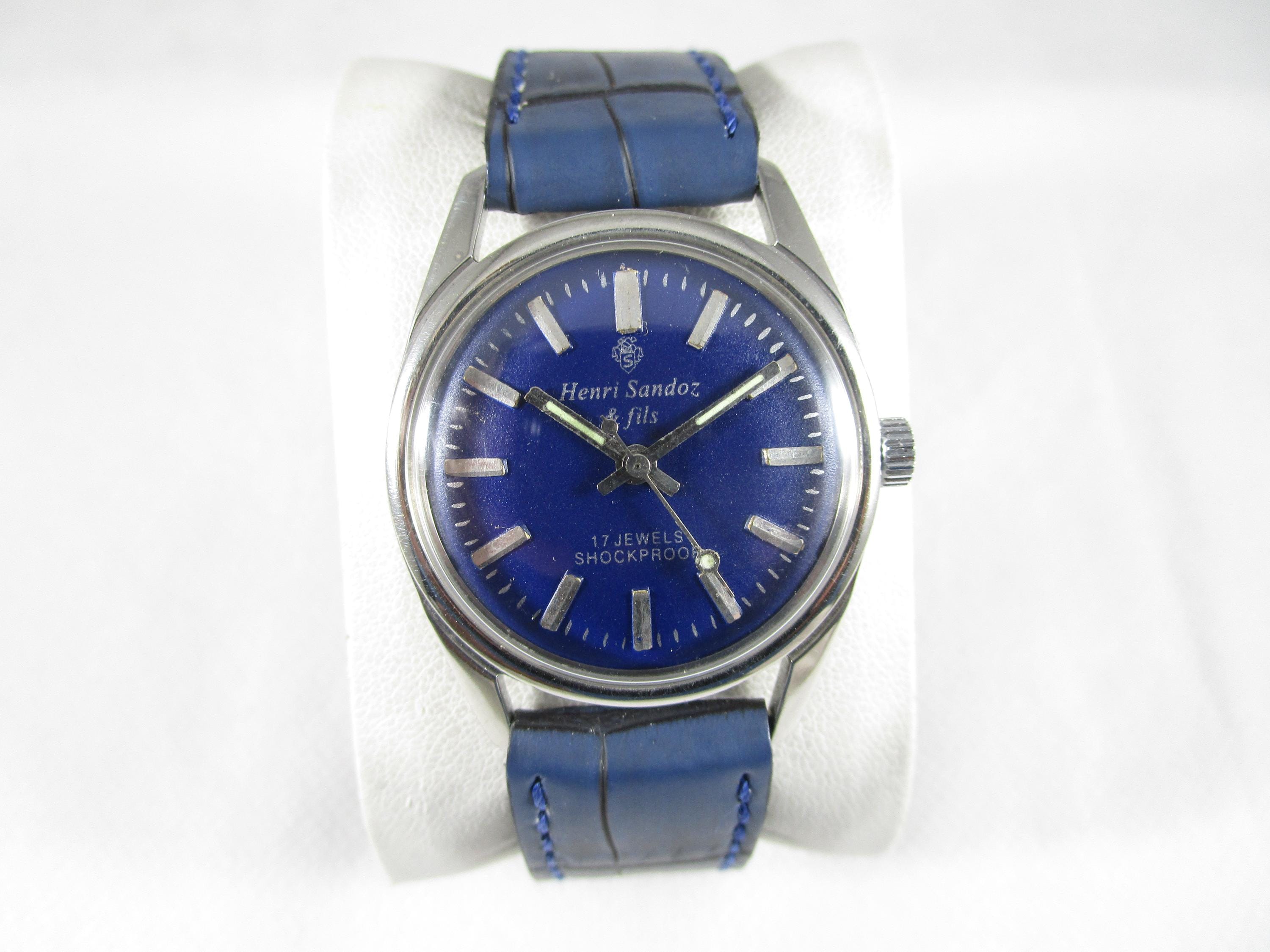 Original HENRI SANDOZ & FILS 17 Jewels Hand-winding Pre-owned