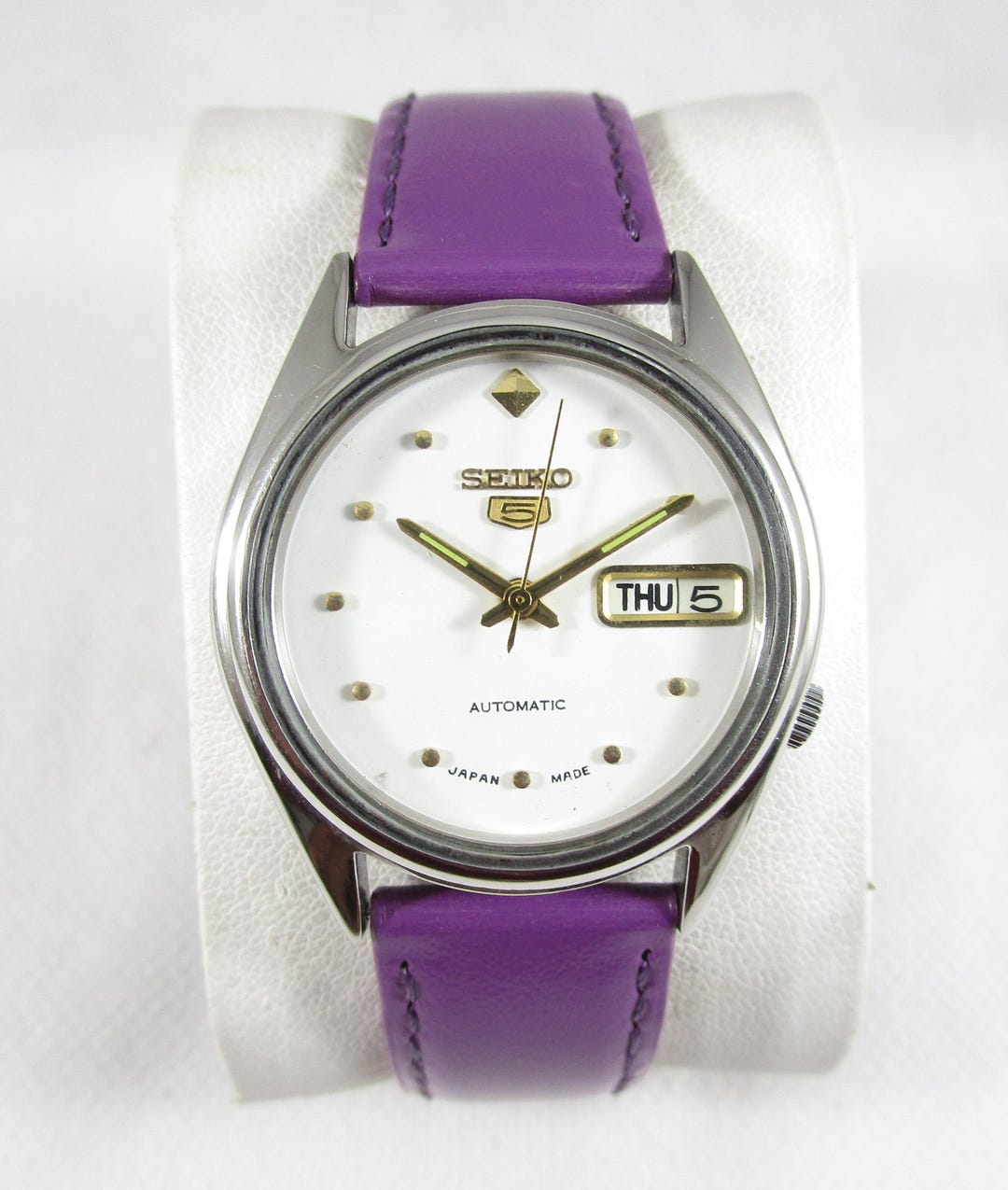 Original SEIKO 5 Automatic DAY DATE Japanese Wrist Gent's Vintage